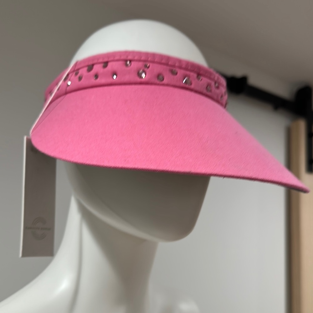 NWT Carolyn Rowan Pink Embellished Hat